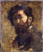 Jean-Baptiste Carpeaux Portrait of Antoine Vollon oil on canvas